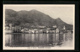 Cartolina Gardone Riviera /Lago Di Garda, Panorama Vom Wasser Gesehen  - Otros & Sin Clasificación