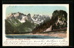 Cartolina Dürrensee, Blick Zum Monte Cristallo  - Autres & Non Classés