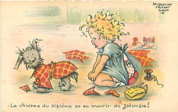 Illustrateur Jacqueline Faizant Simon - Dessin Enfants Chien  Q 2553 - Faizant