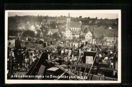 AK Oeschelbronn, Brandkatastrophe 1933  - Catastrophes