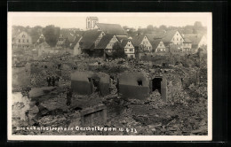 AK Oeschelbronn, Brandkatastrophe 1933  - Catástrofes
