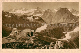 73818127 Edmund-Probst-Haus 1923m Nebelhorn Oberstdorf Panorama  - Oberstdorf