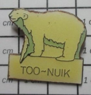3417 Pin's Pins / Beau Et Rare / ANIMAUX / OURS BLANC TOO-NUIK - Animaux