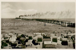 73818093 Goehren  Ostseebad Ruegen Panorama Strand Bootssteg Dampfer  - Sonstige & Ohne Zuordnung