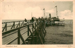 73818087 Graal-Mueritz Ostseebad Vergnuegungsdampfer Am Steg Graal-Mueritz Ostse - Graal-Müritz