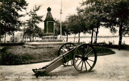 73818081 Eckernfoerde Ostseebad Denkmal Der Suedschanze Kanone  - Eckernförde