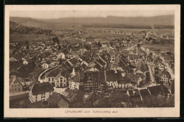 AK Lenzburg, Blick Vom Schlossberg Auf Die Ortschaft  - Lenzburg