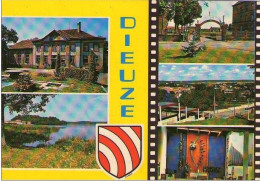 DIEUZE - Multivues (église, Hôtel De Ville, étang De Lindre Basse, 13ème RDP) - Dieuze