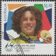 AUSTRALIA - USED 2021 $1.10 Olympic Games Gold Medal Winners Skateboarding Men's Park - Gebruikt