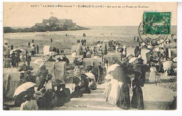 35    SAINT MALO  UN COIN DE LA PLAGE DU CHATEAU 1914 - Saint Malo