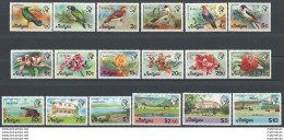 1976 Antigua Pittorica 18v. MNH SG N. 469A/86A - Sonstige & Ohne Zuordnung