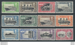 1936 St Lucia Giorgio V 12v. MH SG. N. 113/24 - Other & Unclassified