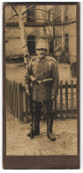 Photo Franz Bueckler, Weissenburg, Infanterist In Feldgrau Avec Gewehr, Pickelhaube Avec Überzug, 1.WK  - Krieg, Militär