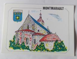 MONTMARAULT 03 L' église ( Avec Blason ) - Andere & Zonder Classificatie