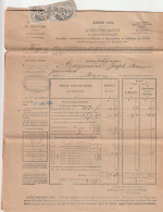 BLANC 1C GRIS X 3 SUR AVERTISSEMENT CONTRIBUTIONS FONCIERE 1904 VAUCLUSE CARPENTRAS MAZAN -  5PAGES - 1900-29 Blanc