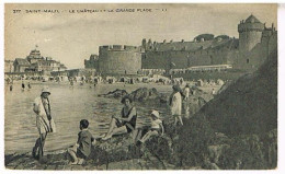 35   SAINT MALO  LE CHATEAU ET LA GRANDE PLAGE  1934 - Saint Malo