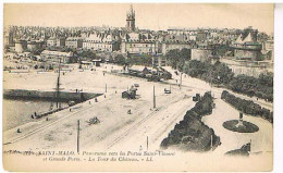 35   SAINT MALO  PANORAMA VERS LES PORTES  SAINT VINCENT ET GRANDE PORTE - Saint Malo