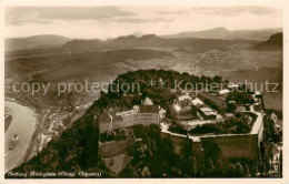 73817168 Koenigstein Saechsische Schweiz Festung Fliegeraufnahme Koenigstein Sae - Königstein (Sächs. Schw.)