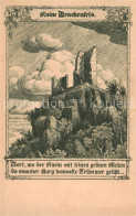 73817137 Koenigswinter Rhein Ruine Drachenfels Zeichnung  - Königswinter