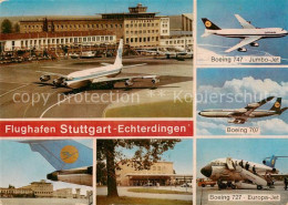 73817053 Echterdingen Flughafen Boeing Passagierflugzeuge Echterdingen - Autres & Non Classés
