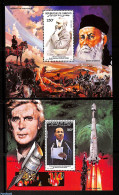 Djibouti 1983 M.L. King, A. Nobel 2 S/s, Mint NH, Health - History - Religion - Transport - Red Cross - Nobel Prize Wi.. - Croix-Rouge