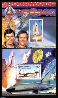 Djibouti 1981 Space Shuttle 2 S/s, Mint NH, Transport - Space Exploration - Dschibuti (1977-...)