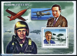 Comoros 2008 Aviators S/s, Mint NH, Transport - Aircraft & Aviation - Flugzeuge