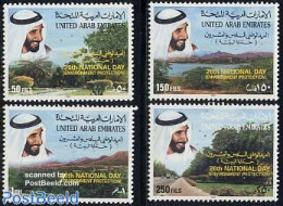 United Arab Emirates 1997 Environment Protection 4v, Mint NH, Nature - Transport - Environment - Automobiles - Protección Del Medio Ambiente Y Del Clima
