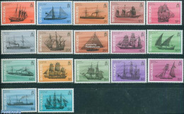 Bermuda 1986 Ships 17v (without Year), Mint NH, Transport - Ships And Boats - Bateaux