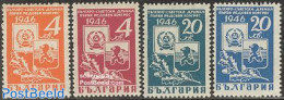 Bulgaria 1946 Russian Friendship 4v, Mint NH, History - Coat Of Arms - Europa Hang-on Issues - Neufs