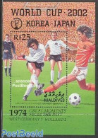 Maldives 2001 World Cup Football History S/s, Mint NH, History - Sport - Netherlands & Dutch - Football - Aardrijkskunde