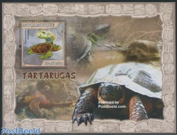 Mozambique 2007 Turtles S/s, Mint NH, Nature - Various - Reptiles - Turtles - Maps - Geographie