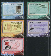 New Zealand 2007 Inventions 5v, Mint NH, Science - Transport - Various - Inventors - Ships And Boats - Weapons - Ongebruikt