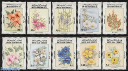 United Arab Emirates 1998 Wild Flowers 10v, Mint NH, Nature - Flowers & Plants - Andere & Zonder Classificatie