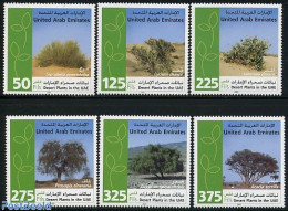 United Arab Emirates 2005 Desert Plants 6v, Mint NH, Nature - Flowers & Plants - Trees & Forests - Rotary, Club Leones