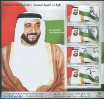 United Arab Emirates 2005 President HH Sheikh Khalifa S/s, Mint NH, History - Flags - Politicians - Sonstige & Ohne Zuordnung