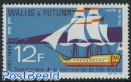 Wallis & Futuna 1967 Discovery Bi-centenary 1v, Mint NH, History - Transport - Explorers - Ships And Boats - Explorers