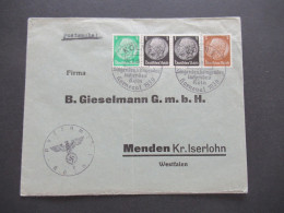 3.Reich 1939 Postsache Postamt Köln Hindenburg MiF SSt Köln 1 Singendes, Klingendes. Lachendes Köln Karrneval 1939 - Briefe U. Dokumente