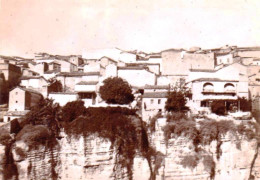 Photo Originale -1889 - Algerie - CONSTANTINE - Maisons Au Sommet Des Rochers - Lugares