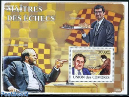 Comoros 2008 Chess Masters S/s, Mint NH, Sport - Chess - Scacchi