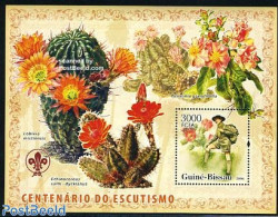 Guinea Bissau 2006 Scouting, Cactus S/s, Mint NH, Nature - Sport - Cacti - Flowers & Plants - Scouting - Sukkulenten