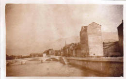 Photo Originale - 1934 - GRENOBLE -  Bord De L'Isere - Orte