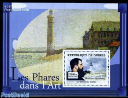 Guinea, Republic 2007 Monet Painting, Lighthouse S/s, Mint NH, Various - Lighthouses & Safety At Sea - Art - Paintings - Phares
