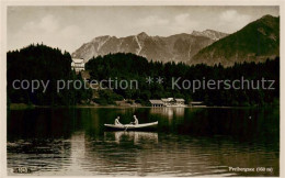 73816932 Freibergsee Oberstdorf Bootspartie Panorama  - Oberstdorf