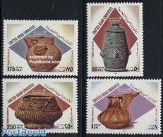 United Arab Emirates 1994 Archaeology 4v, Mint NH, History - Archaeology - Art - Ceramics - Arqueología