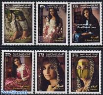 United Arab Emirates 2004 Traditional Woman Costumes 6v, Mint NH, Various - Costumes - Art - Fashion - Disfraces