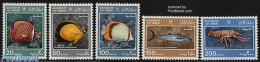 Oman 1985 Marine Life 5v, Mint NH, Nature - Fish - Crabs And Lobsters - Fishes