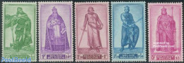 Belgium 1946 War Victims 5v, Mint NH, History - Kings & Queens (Royalty) - Knights - Unused Stamps