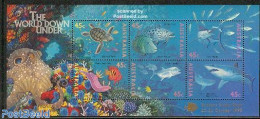 Australia 1995 Brisbane Stamp Show S/s, Mint NH, Nature - Fish - Turtles - Philately - Sharks - Ongebruikt