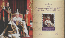 AUSTRALIA - USED 2023 $1.20 Coronation Of King Charles III Souvenir Sheet - Oblitérés